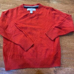 Nordstrom V-Neck Sweater in Bold Red